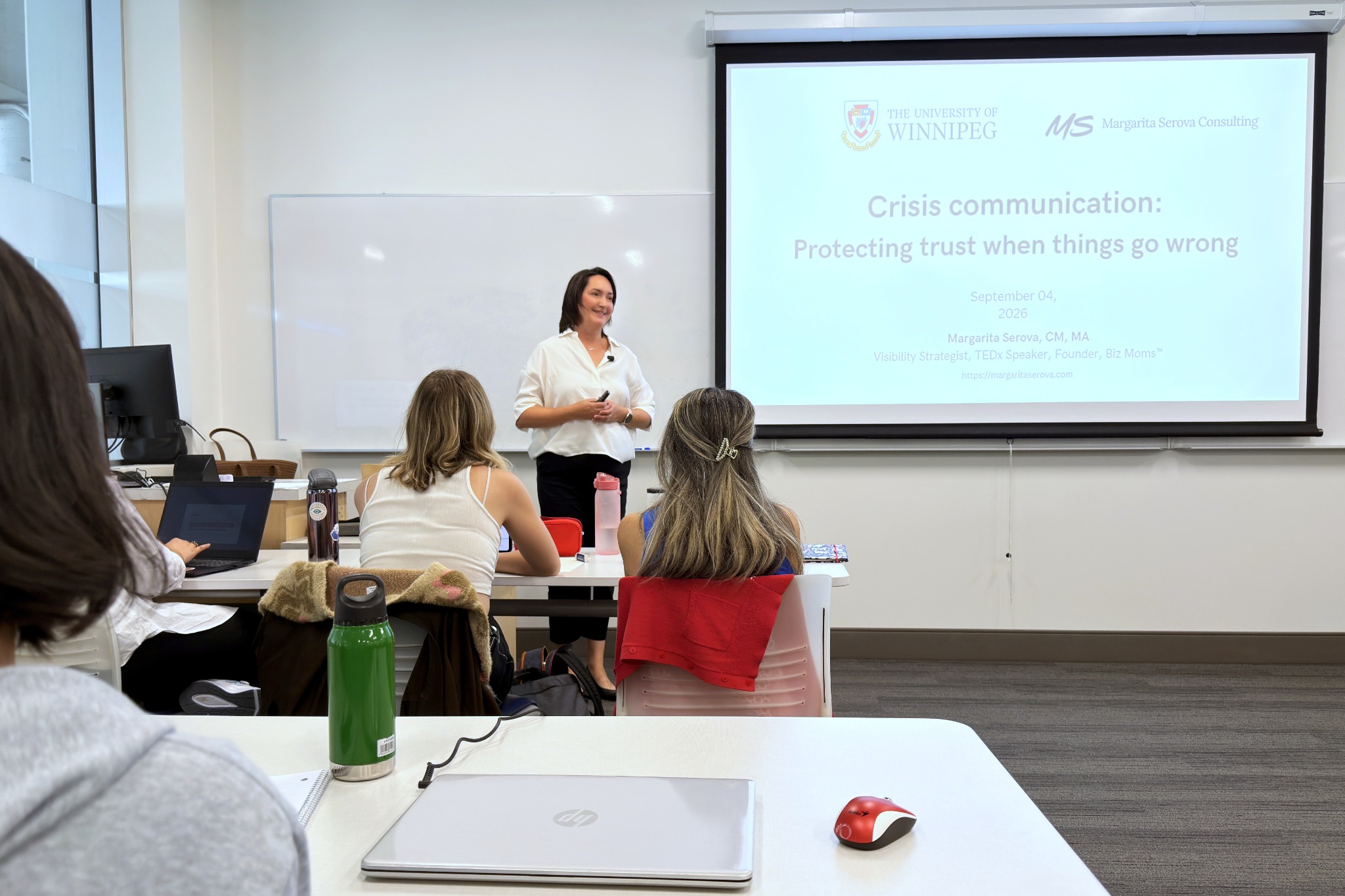 Guest lecture and workshop at University of Winnipeg PACE